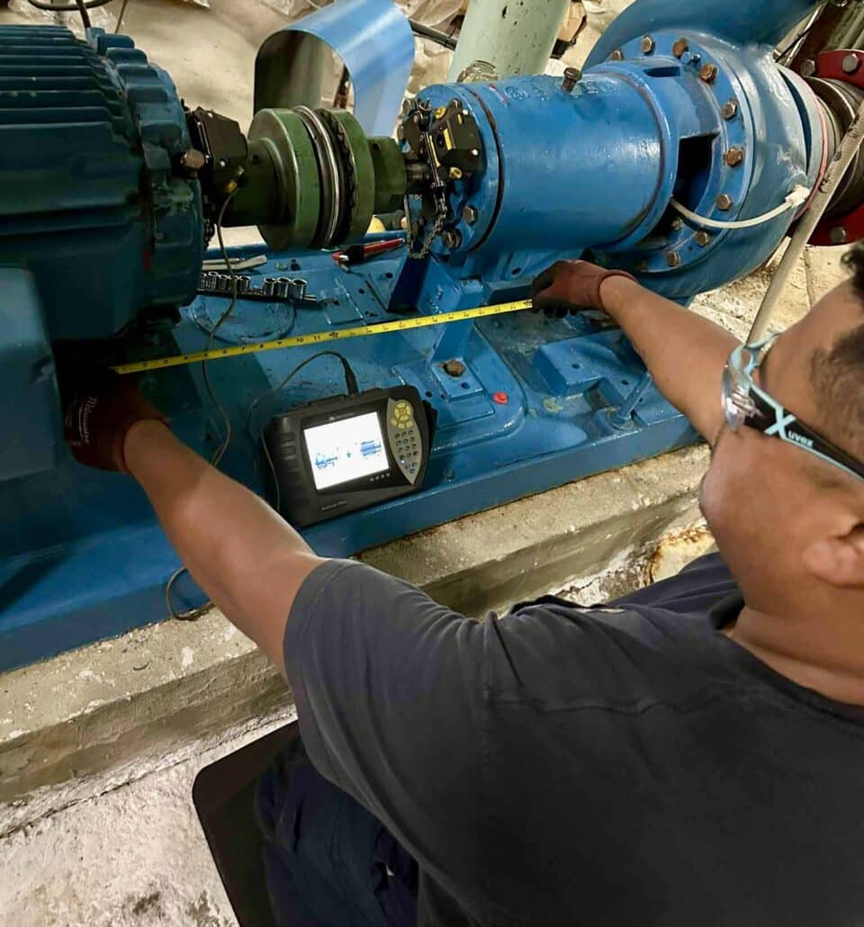 Laser Shaft Alignment Adjustment