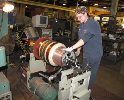 Balancing a rewound armature