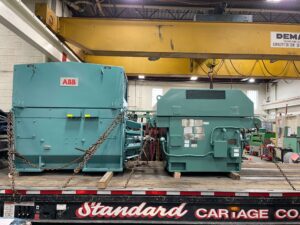 Large chiller motor repair