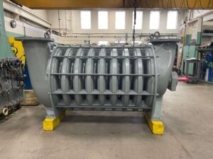 Large gas booster motor repair