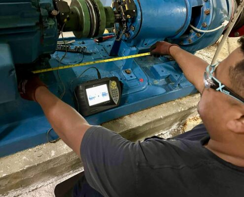 Laser Shaft Alignment Adjustment